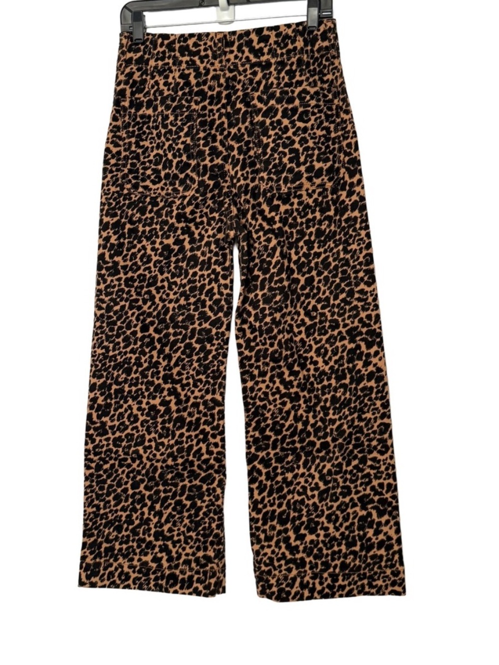 Anthropologie Maeve Colette Crop High-Rise Wide-Leg Jeans in Leopard Print - 27 - Picture 8 of 9